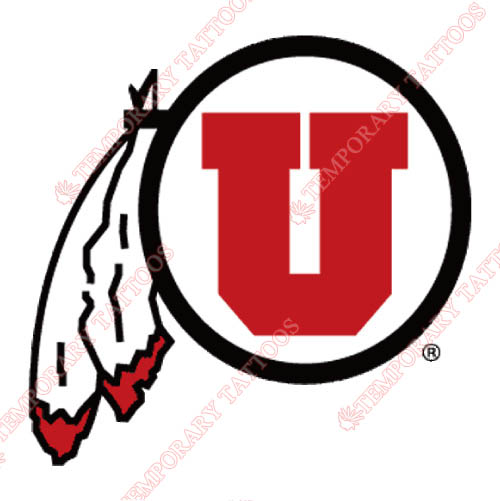 Utah Utes Customize Temporary Tattoos Stickers NO.6752